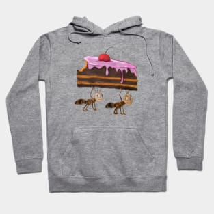 Ants Stealing Cake Hoodie